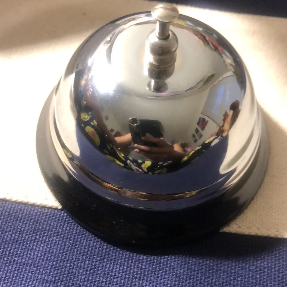 Sliver Metal Desk Service Ringing Bell - Picture 8 of 10